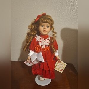 Collectors Choice Dandee Valentines Day Porcelain Doll